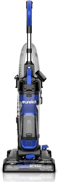 Eureka Lightweight Powerful Upright Vacuum Cleaner for Carpet and Hard Floor, PowerSpeed, New Model,Blue,black