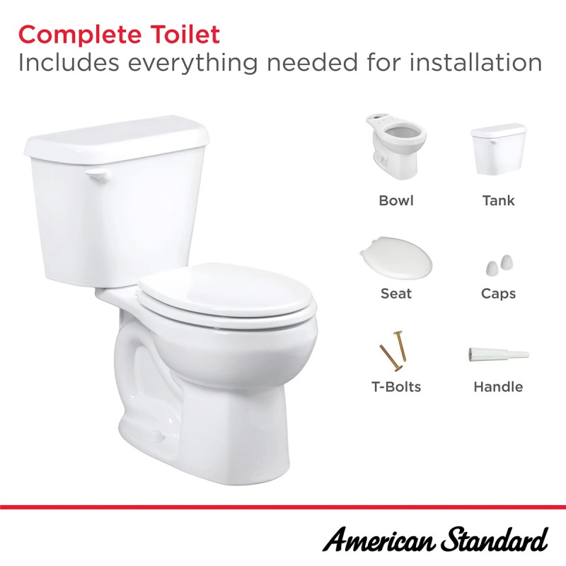 ~ Reach Us For Pallet Pricing ~ COLONY RF 12IN ROUGH 1.6GPF TTG WHT (including toilet seat-1 package)