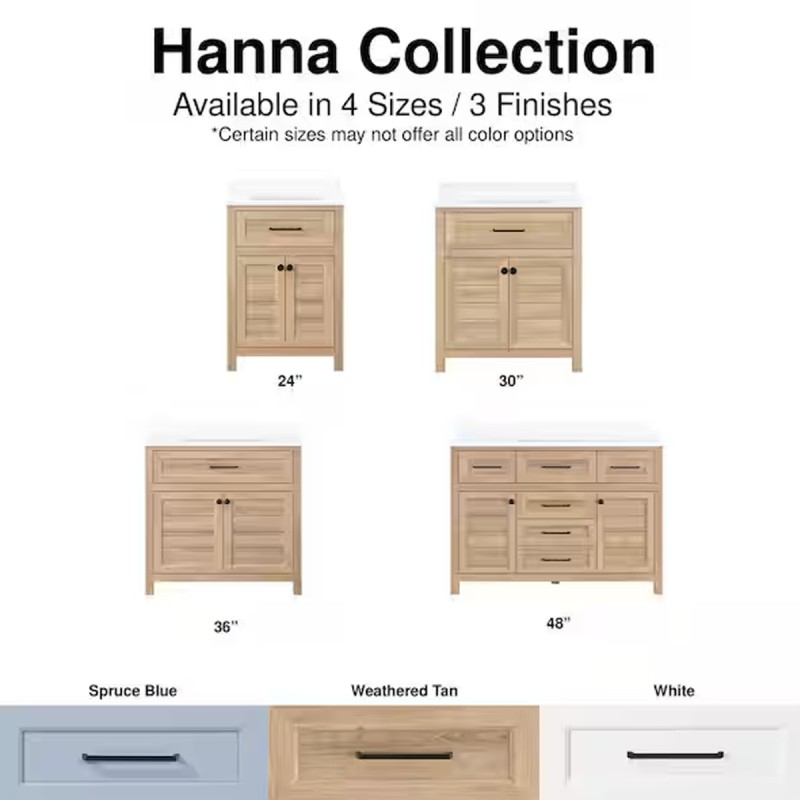 Home Decorators Collection Hanna 30 in. Single Sink Spruce Blue Bath Vanity with White Engineered Stone Top (Assembled)