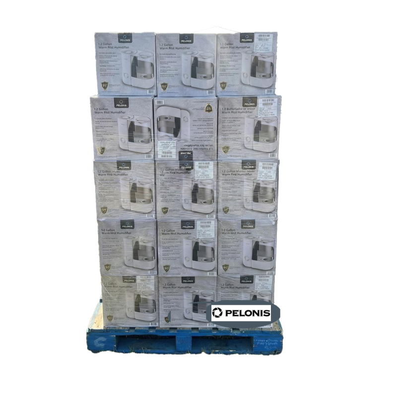 ~ Reach Us For Pallet Pricing ~ Pelonis 1.2 Gallon Warm Mist Humidifier, White