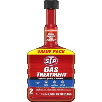 STP Gas Treatment Fuel System Cleaner 12oz x 2 (24oz Total) | Prevents Deposits