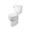 American Standard Cadet 3 Tall Height 2-piece 4.8L Single Flush Round Toilet with Slow Close Seat in White