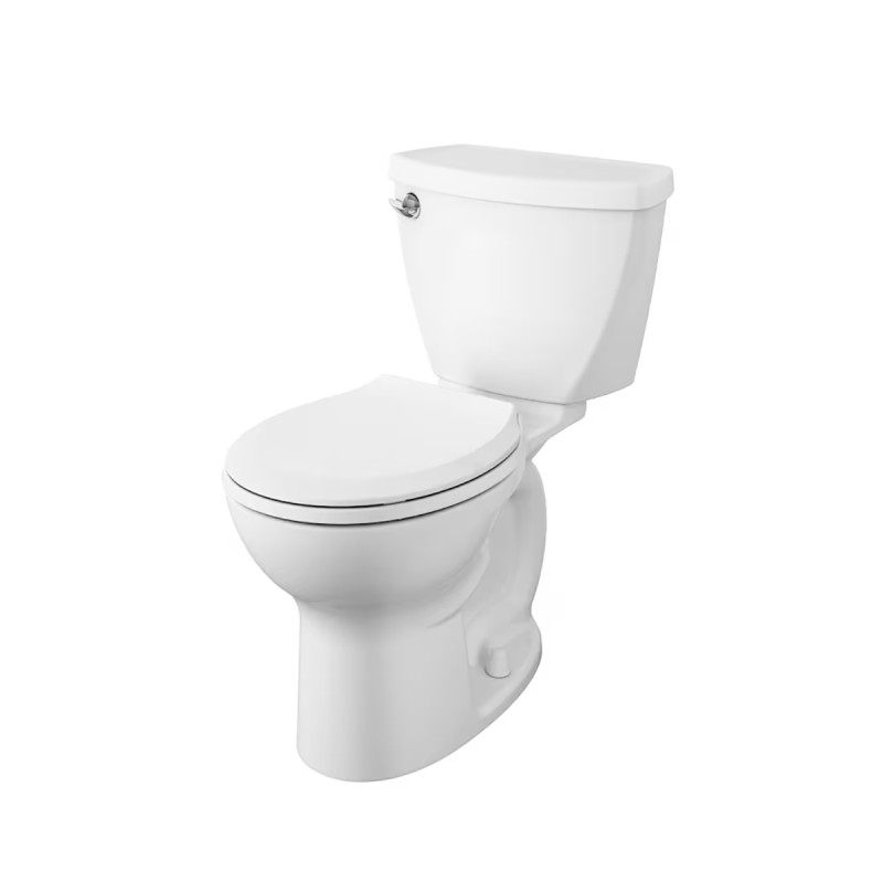 American Standard Cadet 3 Tall Height 2-piece 4.8L Single Flush Round Toilet with Slow Close Seat in White
