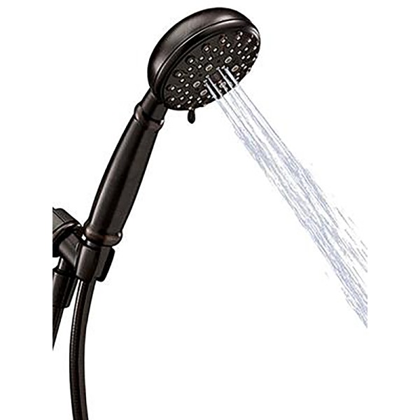 Moen Banbury 5-Spray 4-In Hand Shower with Hose and Bracket - 23046BRB - Bronze