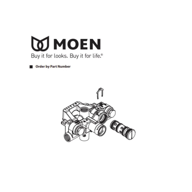 Moen 63170 Rghin M-Pact Posi 1 Handle Ts Cpvc Bk