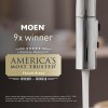Moen Brecklyn Spot Resist Brushed Nickel Two Handle Centerset Lavatory Faucet, 3-Hole Bathroom Sink Faucet
