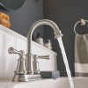 Moen Brecklyn Spot Resist Brushed Nickel Two Handle Centerset Lavatory Faucet, 3-Hole Bathroom Sink Faucet