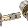 Schlage Corona Knob Bed and Bath Lock in Satin Stainless Steel