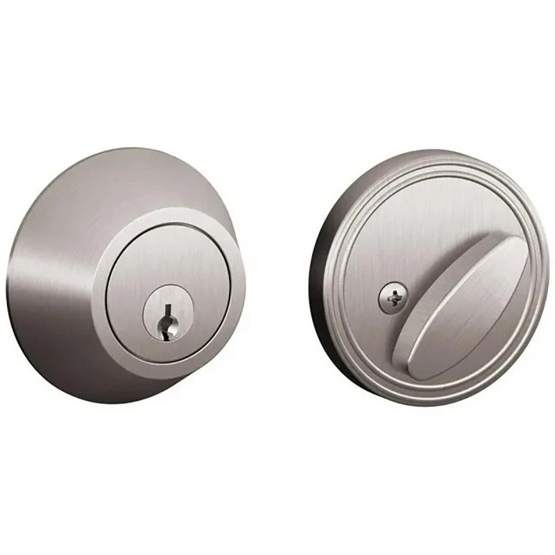Schlage Dexter JD60630 Single-Cylinder Deadbolt - Satin Stainless Steel