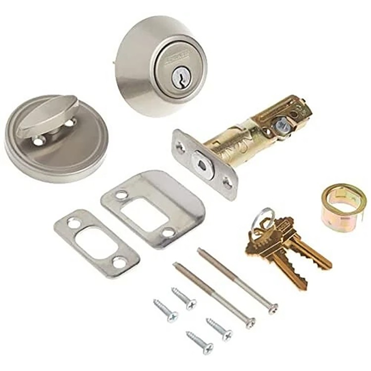 Schlage Dexter JD60630 Single-Cylinder Deadbolt - Satin Stainless Steel