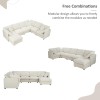 Anwick 117" Modular Sectional Sofa,U-Shaped Chenille Sofa Couch with Movable Ottoman,Modern 7 Seat Cloud Sectional Couches for Living Room Office Home Beige
