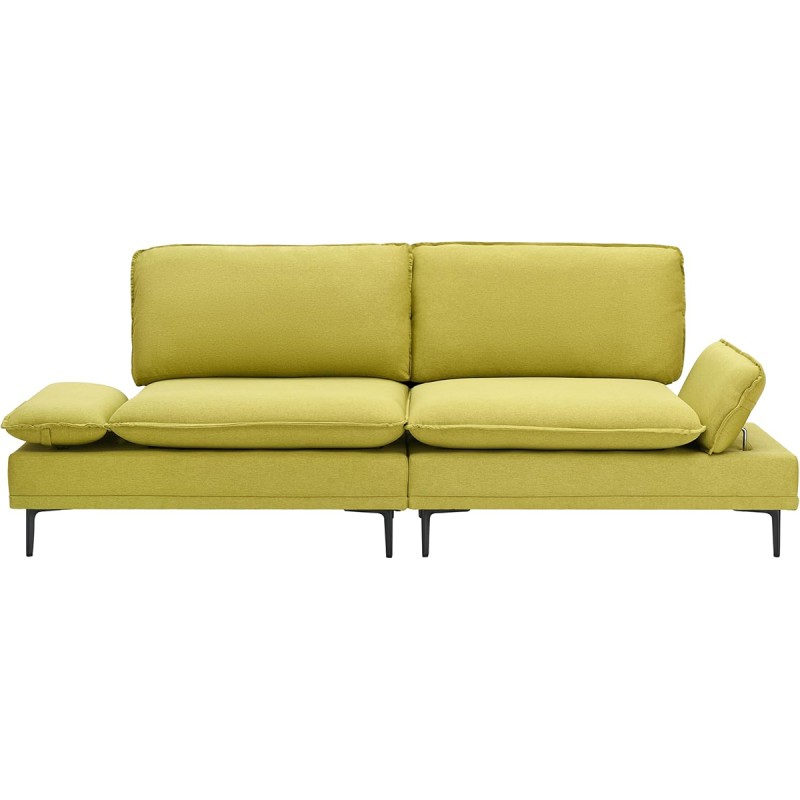 Elegant and Rustic in 89 inches of Cotton and Linen, Fresh Green, Custom Made for Apartments, Living Rooms and Offices. Let Every inch of Space Radiate Natural Elegance and Extraordinary Style