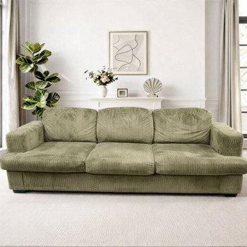 Generic 3 Seat Modular Sectional Sofa Green