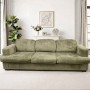 Generic 3 Seat Modular Sectional Sofa Green