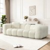 Generic Compressed 3 Seat Boneless Sofa for Living Room - Beige