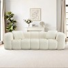 Generic Compressed 3 Seat Boneless Sofa for Living Room - Beige
