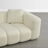 Generic Compressed 3 Seat Boneless Sofa for Living Room - Beige