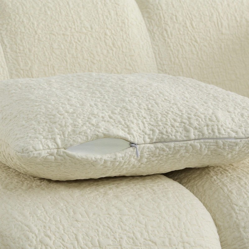 Generic Compressed 3 Seat Boneless Sofa for Living Room - Beige