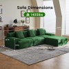 Chaise Lounge Sofa Bed Chesterfield Sofa Sectional Sofa Modular Sofa - Green