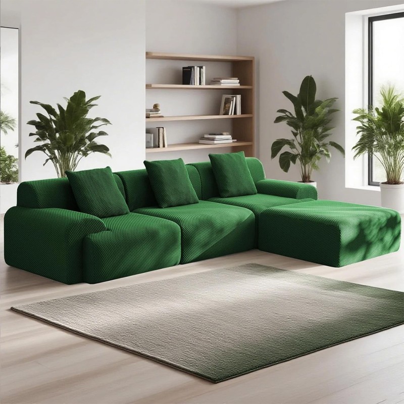 Chaise Lounge Sofa Bed Chesterfield Sofa Sectional Sofa Modular Sofa - Green