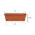 Bloem Dura Cotta Window Box Planter: 24" - Terra Cotta - with Tray, Weatherproof Resin Box, Removable Tray for Indoor & Outdoor Use, Gardening, 3 Gallon Capacity Bloem Dura Cotta Window Box Planter: 24" - Terra Cotta - with Tray, Weatherproof Resin Box, Removable Tray for Indoor & Outdoor Use, Gardening, 3 Gallon Capacity
