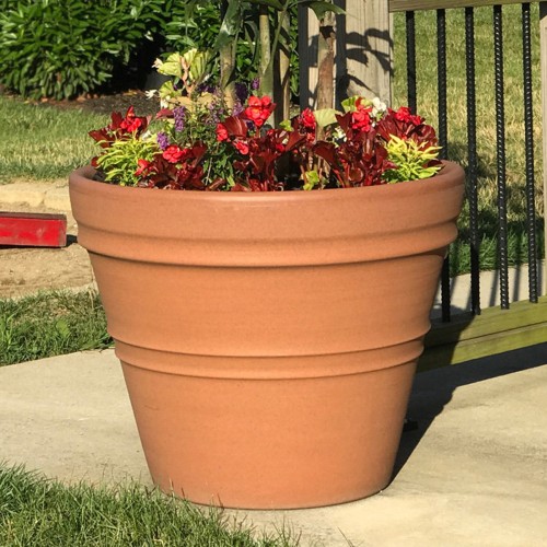 Dominican Garden Products 24" Pienza Planter, Terracotta Dominican Garden Products 24" Pienza Planter, Terracotta