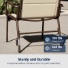 EAST OAK 4-Piece Patio Furniture Set, Waterproof Outdoor Furniture Set, Patio Sofa with Coffee Table for Balcony or Porch, 4 Seats Patio Conversation Sets for Backyard in Beige