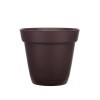 Graff Small 5.94 in. x 5.31 in. Cocoa Resin Indoor/Outdoor Planter/Saucer 6 Pack