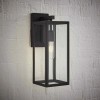 Hampton Bay Hurley Black Modern Indoor/Outdoor 1-Light Wall Sconce