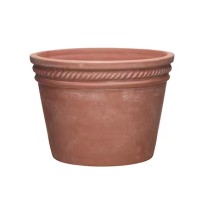 Southern Patio Michelle Medium 11.8 in. x 8.94 in. 10 qt. Terracotta Clay Outdoor Planter Pot