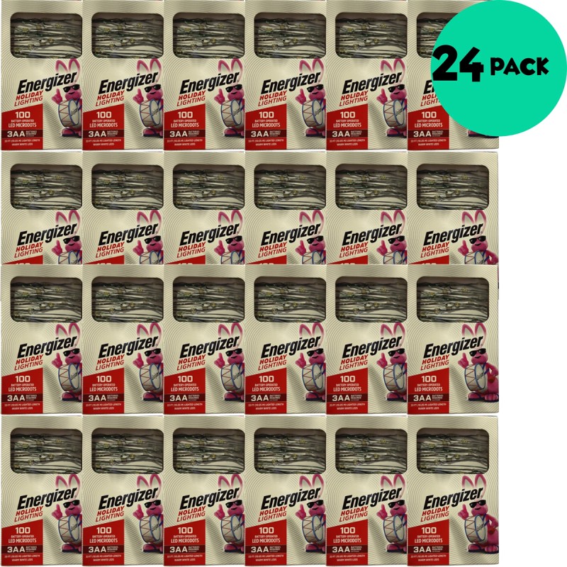 Energizer Microdot Christmas Holiday Lighting - 100 LED Microdots - Warm White