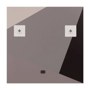 Modern Colorblocked Square Frameless Wall Mirror 22"x22" by Patton Wall Decor