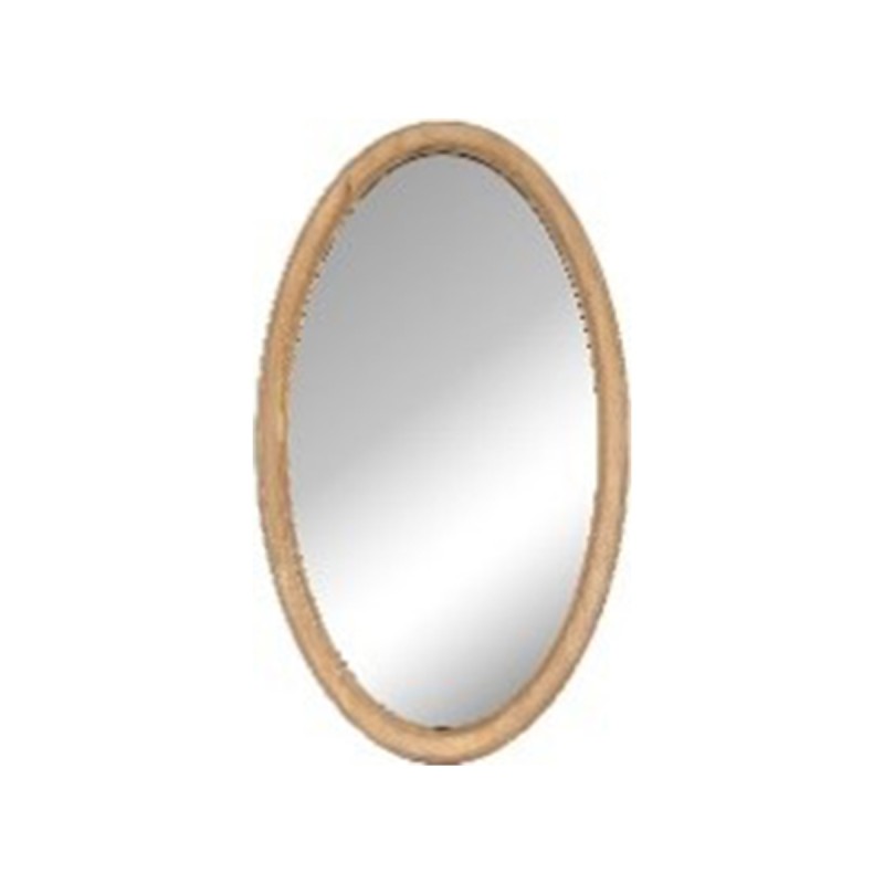 OVAL MIRROR, 14.25X24 MANGOWOOD FINISH