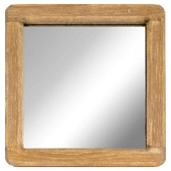 SQUARE MIRROR,10.5X10.5 MANGOWOOD FINISH