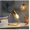Silverwood Shuyler Exposed Bulb Angled Gold Table Lamp
