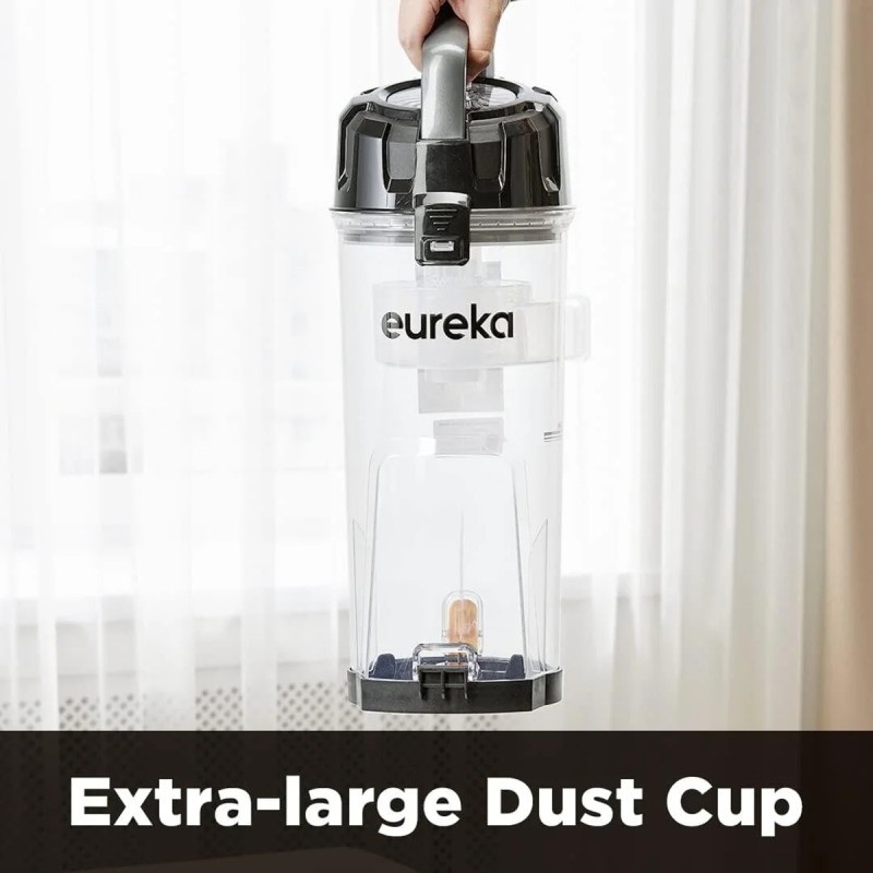 Eureka Powerspeed Upright Vacuum, Lightweight, Powerful, For Carpet and Hard Floor, Pet Turbo, Black and Yellow