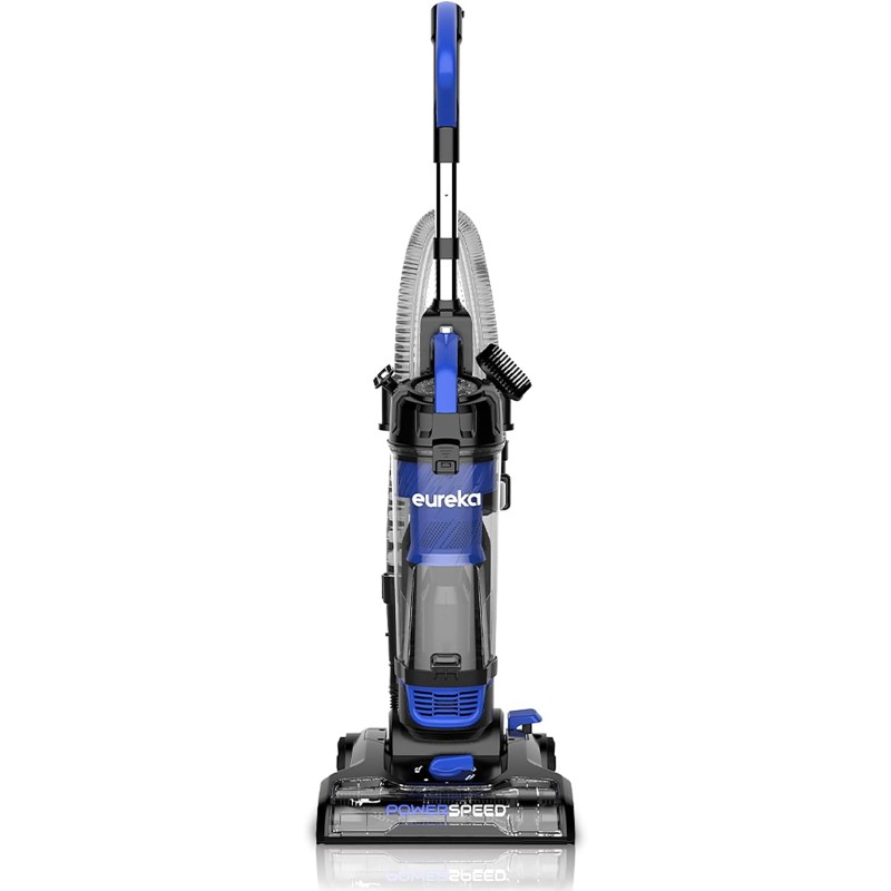 Eureka Lightweight Powerful Upright Vacuum Cleaner for Carpet and Hard Floor, PowerSpeed, New Model,Blue,black