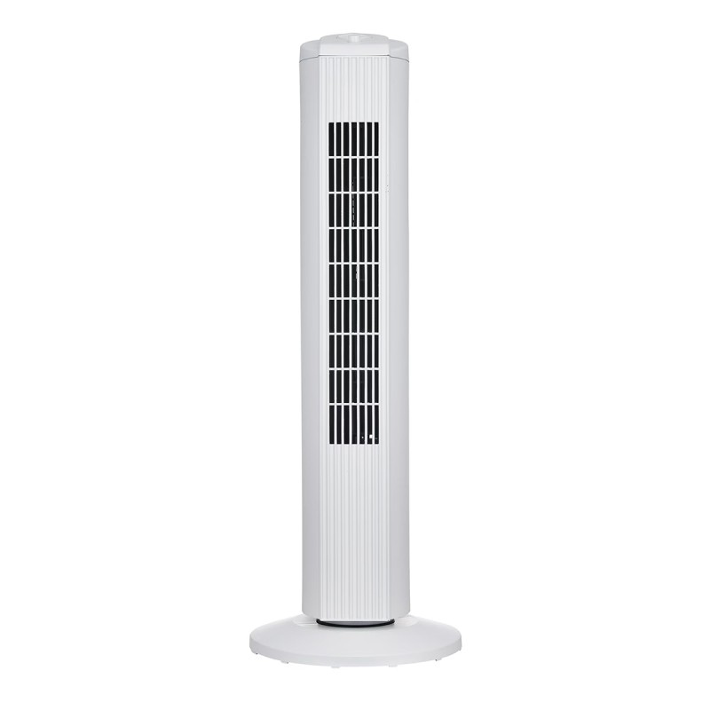 Mainstays 28 inch Tall, 3-Speed Oscillating Tower Fan, MSWMT24MW, New, White
