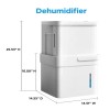 Midea 50 pt. Smart Cube Dehumidifier with Pump up to 4500 sq. ft., 3X More Water Capacity, Wi-Fi Enabled in White