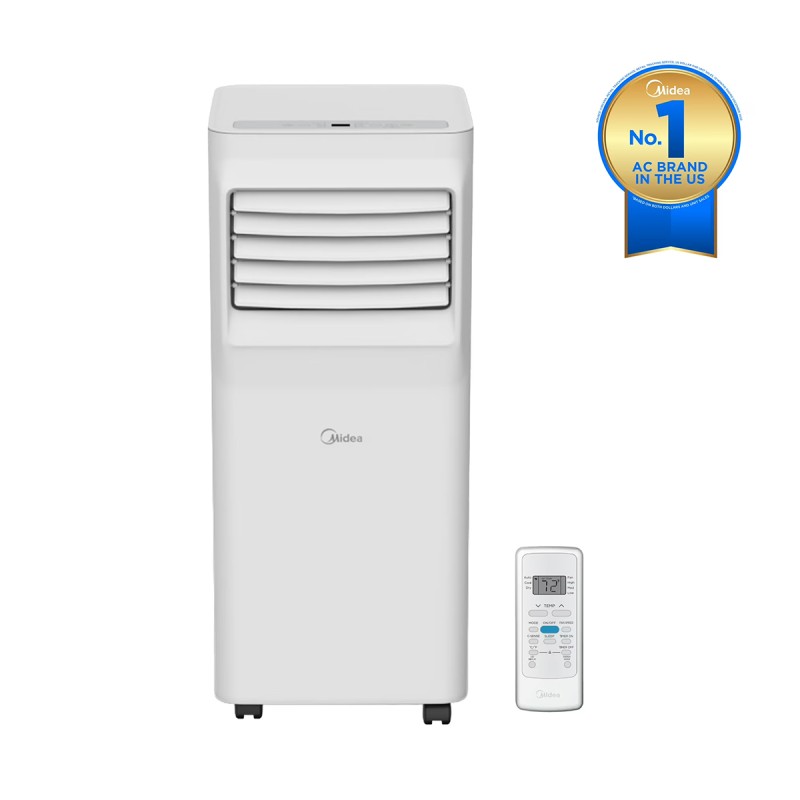 Midea 5,000 BTU Portable Air Conditioner, Cools up to 150 Sq. Ft., White