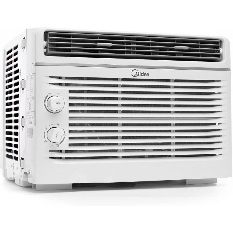 Midea 5,000 BTU Room Window Air Conditioner, Mechanical Control, DOE