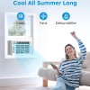 Midea 5,000 BTU Window Air Conditioner, Cools up to 150 Sq. Ft. with Easy-to-Use Reusable Filter, Remote, Perfect AC for Bedroom, Living Room, Home Office, Electronic Control