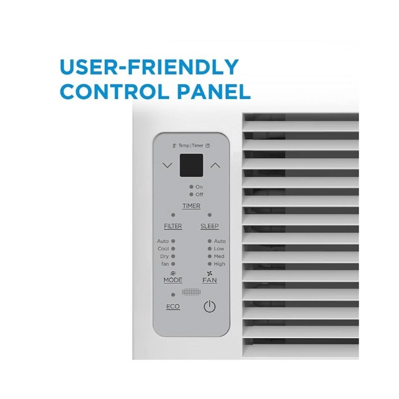 Midea 6000 BTU Window Air Conditioner ComfortSense Remote 250 sq ft MAW06R1JWT-B