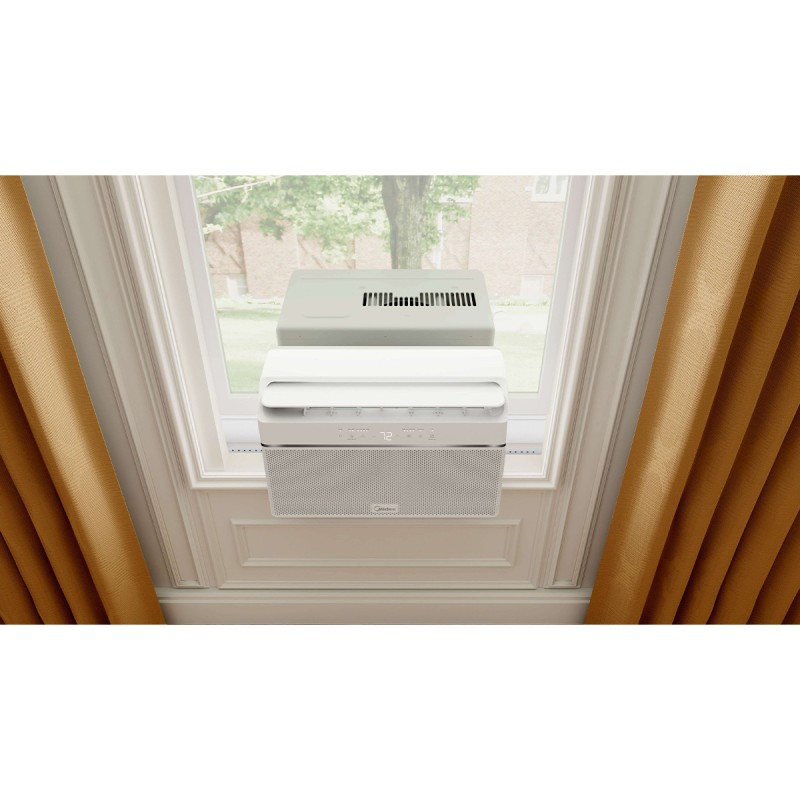 Midea 8,000 BTU DOE U-Shaped Smart Window Air Conditioner, for spaces up to 350 sq. ft.