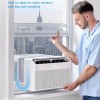 Midea 10,000 BTU U Shaped Smart Inverter Window Air Conditioner - Cools 450 Sq Ft, Ultra Quiet with Open Window Flexibility - Alexa/Google Assistant Compatible - 35% Energy Savings, Remote
