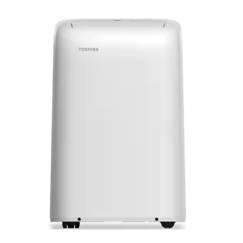 Toshiba 8,000 (DOE) BTU Portable Air Conditioner Cools 350 Sq. Ft. with Dehumidifier and Remote in White