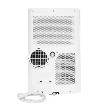 Toshiba 8,000 (DOE) BTU Portable Air Conditioner Cools 350 Sq. Ft. with Dehumidifier and Remote in White