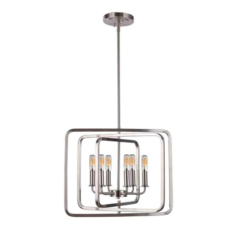 DSI Catherine 6-Light Chrome Pendant, dimmable