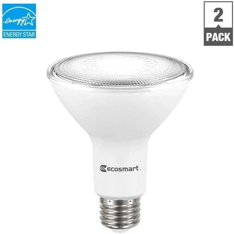 EcoSmart PAR30 LED Flood Light Bulbs Dimmable Energy Star | Daylight (2-Pk)