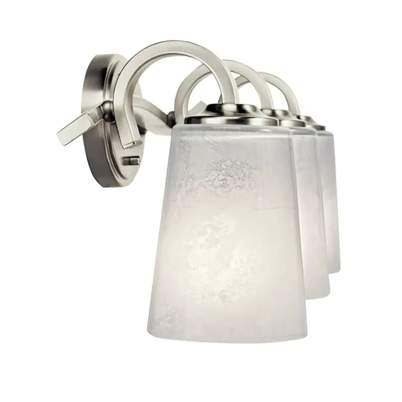 Kichler Lighting 3-Light Oxby Brushed Nickel Bathroom Vanity Light